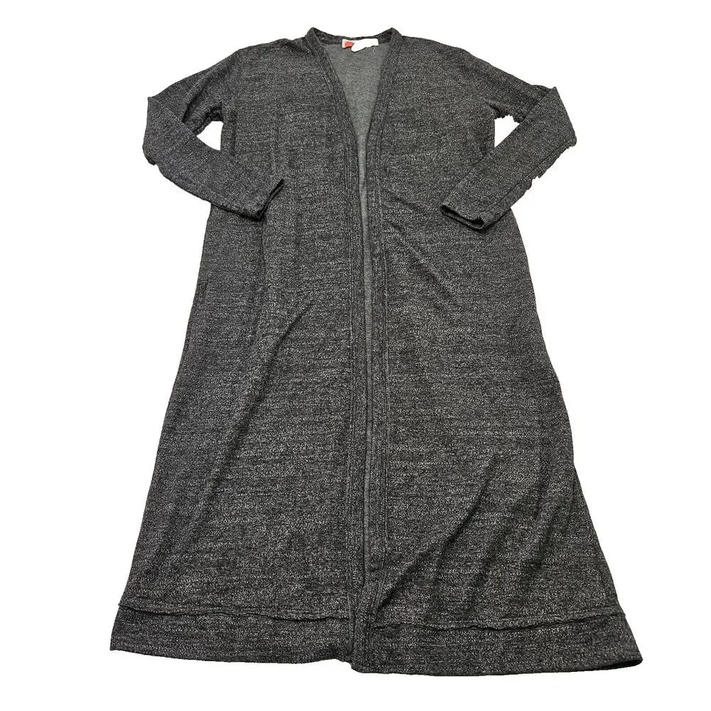 Free People Beach Women's Soft Gray Longline Cardigan Duster Sweater‎ Sz XS